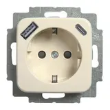 BUSCH-JAEGER 20EUCB2USBAC-212 SCHUKO-Steckdose Duro 2000 USB-A/C, 2,4 A | weiß