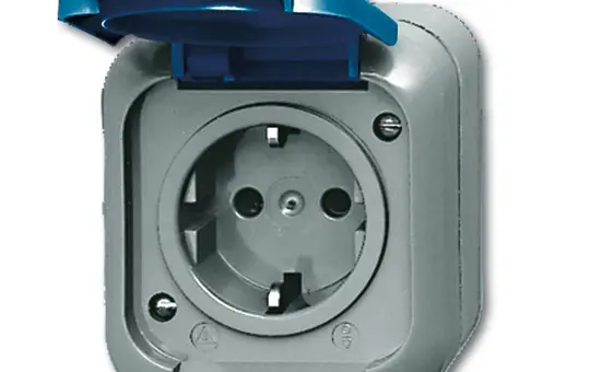 BUSCH-JAEGER 2300EWSI SCHUKO-Steckdose Duro 2000 WDI IP 44