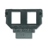 BUSCH-JAEGER 1867EB Sockel für Modular Jacks Cat. 3 2-fach