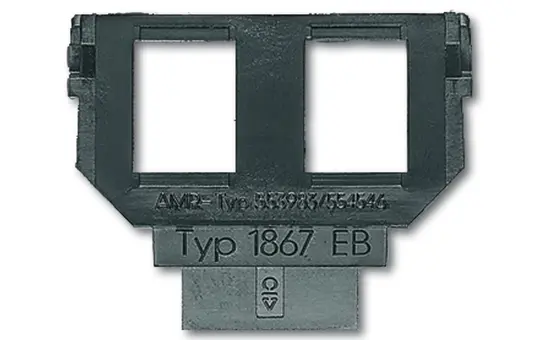 BUSCH-JAEGER 1867EB Sockel für Modular Jacks Cat.  3 2-fach