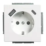 BUSCH-JAEGER 20EUCB2USBAC-84 SCHUKO-Steckdose Future USB-A/C, 2,4 A | studioweiß