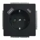 BUSCH-JAEGER 20EUCB2USBAC-885 SCHUKO-Steckdose Future, USB-A/C, 2,4 A | schwarz matt