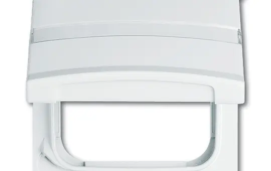 BUSCH-JAEGER 2118GKN-34 Zwischenring Allwetter 44 Schriftfeld | alpinweiß