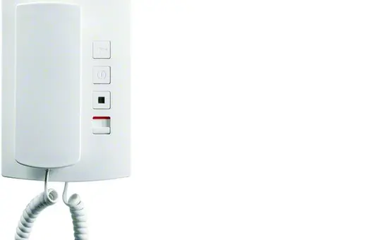 ELCOM 1308100 Audio-Türstation 1+n mit Höhrer | weiß