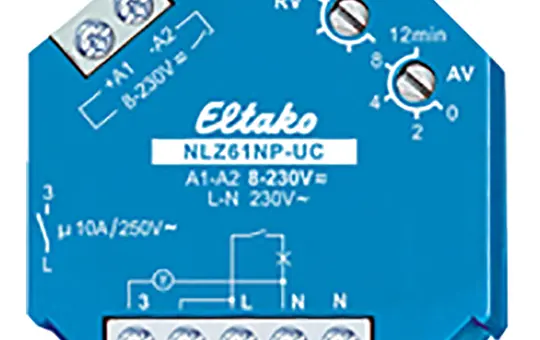 ELTAKO NLZ61NP-UC Nachlaufschalter 1S, 10 A, UC