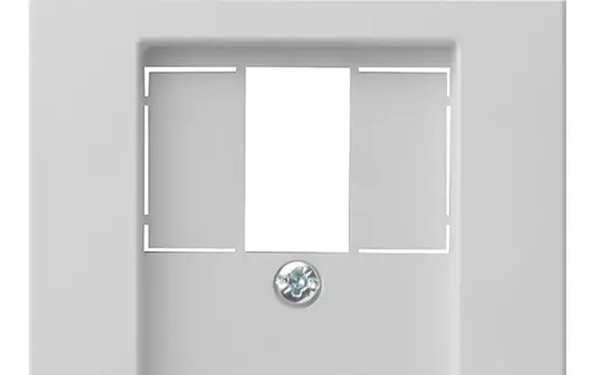 GIRA 876015 Telefonabdeckung System 55 Schriftfeld | grau matt