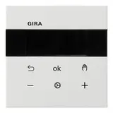 GIRA 5394112 Raumtemperaturregler S3000 System Fläche Display, Bluetooth | reinweiß glänzend