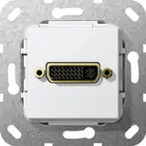 GIRA 564403 Kommunikationseinsatz DVI (24+5), Kupplung | reinweiß glänzend