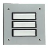 GROTHE 55803 Etagenplatte UP 3-fach, einreihig | aluminium eloxiert