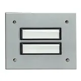 GROTHE 55802 Etagenplatte UP 2-fach, einreihig | aluminium eloxiert