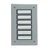 GROTHE 55806 Etagenplatte UP 6-fach, einreihig | aluminium eloxiert
