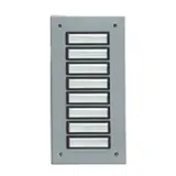 GROTHE 55808 Etagenplatte UP 8-fach, einreihig | aluminium eloxiert