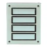 GROTHE 55634 Etagenplatte AP classic 4-fach, einreihig | weiß