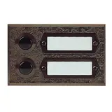 GROTHE 55512 Etagenplatte AP 2-fach, einreihig | bronzeguss