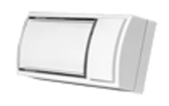 GROTHE 51011 Klingeltaster AP Montilux 1-fach, einreihig, beleuchtet | weiß