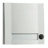 GROTHE 51103 Klingeltaster AP Domolux 1-fach, einreihig, beleuchtet | weiß/schwarz