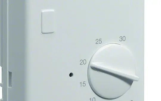 HAGER EK054 Raumthermostat Bimetall mit Öffner | weiß