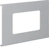 HAGER L91527030 tehalit Brüstungskanal-Geräteblende R7 2-fach, 150 mm, Kunststoff | grau