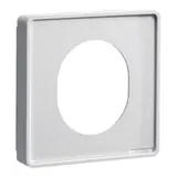 HAGER G33749016 Brüstungskanal CEE-Steckdosen-Blende 80 mm, Kunststoff halogenfrei | verkehrsweiß