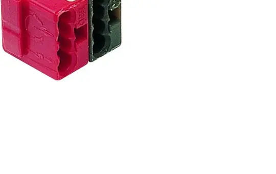 HAGER TG008 Busklemme rot/schwarz