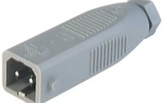 TRIAX 931265-106 Leitungsstecker mit Zugentlastung 2-polig | grau