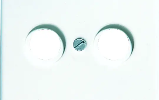 JUNG SL561TVWW Antennenabdeckung Serie SL 2-fach | alpinweiß