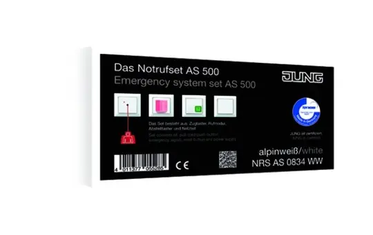 JUNG NRSAS0834WW Notrufset Serie A/AS ohne USV | alpinweiß