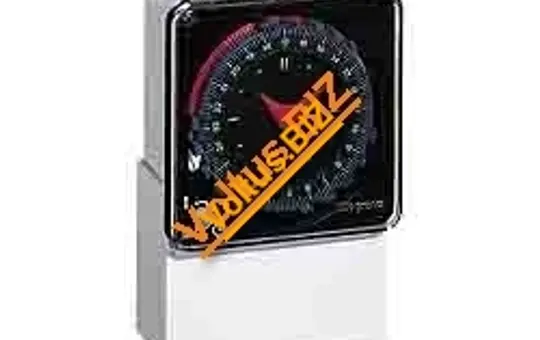 LEGRAND 049730 analoge Fronttafeleinbauuhr MaxiRex Synchronmotor | schwarz