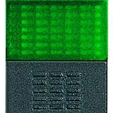 LEGRAND L4038V Taster LivingLight Schließer, beleuchtet, grün, 1 Modul | anthrazit