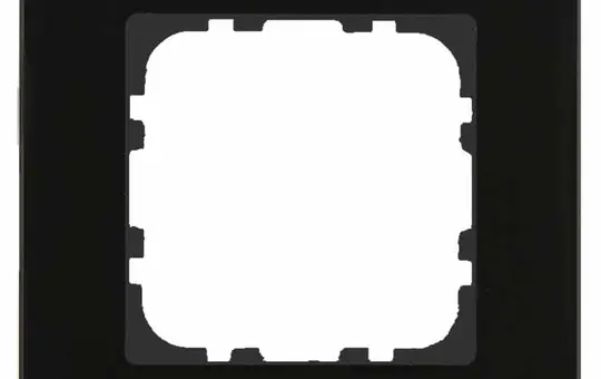 MDT BE-GTR1S.01S Abdeckrahmen Glas Sortiment 55 1-fach | glas schwarz/schwarz