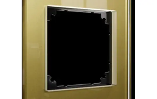 MERTEN MEG4010-2341 Abdeckrahmen M-Plan Echtglas 1-fach | gold