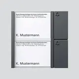 SIEDLE TM 612-2 DG Tastenmodul 1+n 2-fach | dunkelgrau glimmer