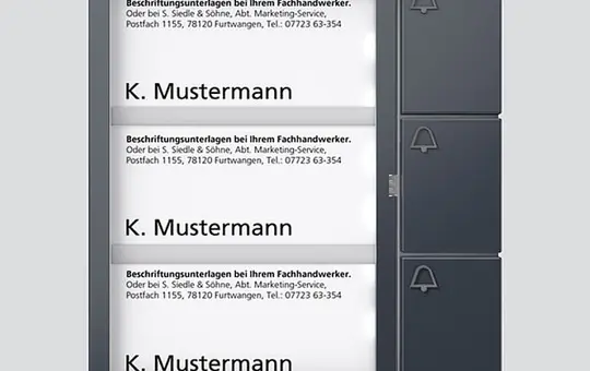 SIEDLE BTM 650-03 AG Bus-Tasten-Modul für In-Home-Bus 3-fach | anthrazitgrau