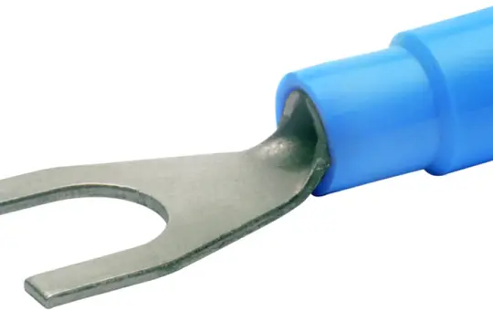 KLAUKE 630C6 Quetschkabelschuh M6, Gabelform | blau | 2,5 mm²