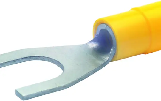 KLAUKE 650C6 Quetschkabelschuh M6, Gabelform | gelb | 4-6 mm²