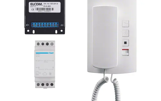 ELCOM 1000141 Audio Kit 1+n 1 Teilnehmer | weiß