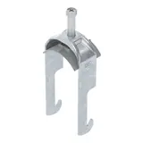 OBO BETTERMANN 1187738 Stahl-Bügelschelle verzinkt 1-fach, Kunststoffwanne, W-Fuß | 40-46 mm