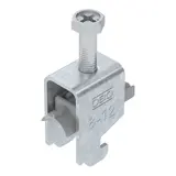 OBO BETTERMANN 1187202 Stahl-Bügelschelle verzinkt 1-fach, Kunststoffwanne, N-Fuß | 8-12 mm