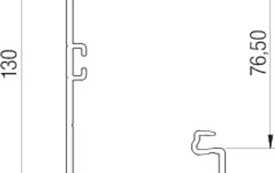 OBO BETTERMANN 6274500 Geräteeinbaukanal PVC | reinweiß | 70x130 mm