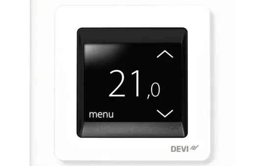 DEVI 140F1064 Touch Thermostat für elektro-Fußbodenheizung | polarweiß
