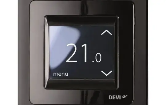 DEVI 140F1069 Touch Thermostat für elektro-Fußbodenheizung | schwarz