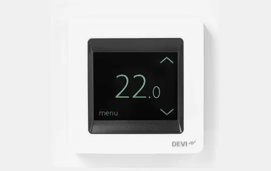 DEVI 140F1071 Touch Thermostat für elektro-Fußbodenheizung | reinweiß