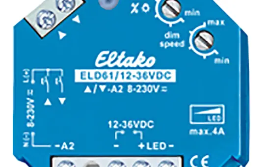 ELTAKO ELD61/12-36V DC UP-Dimmer 12-36 V DC PWM 4 A