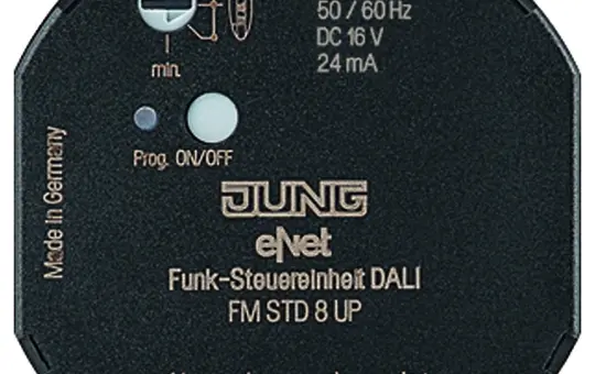 JUNG FM STD 8 UP eNEt-Funk-Steuereinheit DALI 1-fach