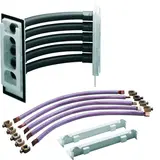 HAGER ZM75S Sammelschienenverbinder Schrank-Schrank Eckverbinder, universZ zu universZ | 12x5 mm