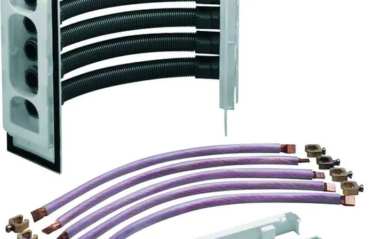 HAGER ZM75S Sammelschienenverbinder Schrank-Schrank Eckverbinder, universZ zu universZ | 12x5 mm