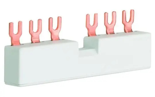 HAGER KD302M Phasenschiene für Motorschutzschalter 63 A