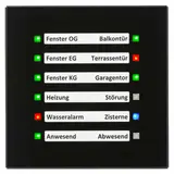 MDT SCN-GLED1S.01S Glas-LED-Anzeige glas schwarz/schwarz