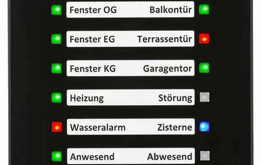 MDT SCN-GLED1S.01S Glas-LED-Anzeige glas schwarz/schwarz