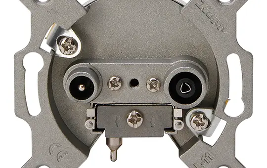 KOPP 923900180 Antennensteckdose TV/RF 2-fach, TV, Durchgang
